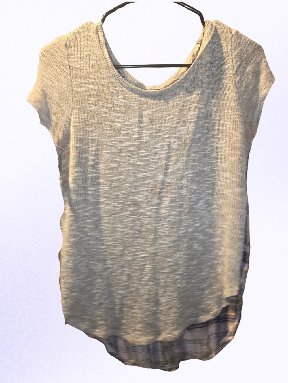 Almost Famous Light Gray Short Sleeve Crewneck Tee